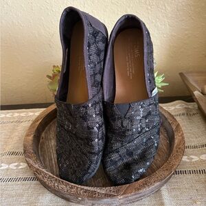 Black metallic sequins Tom’s  size 7